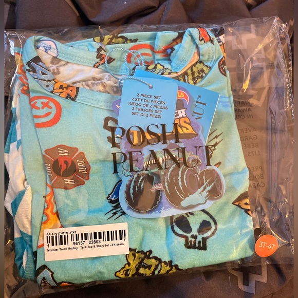 Posh Peanut Matching Sets Posh Peanut X Hot Wheels Monster Truck